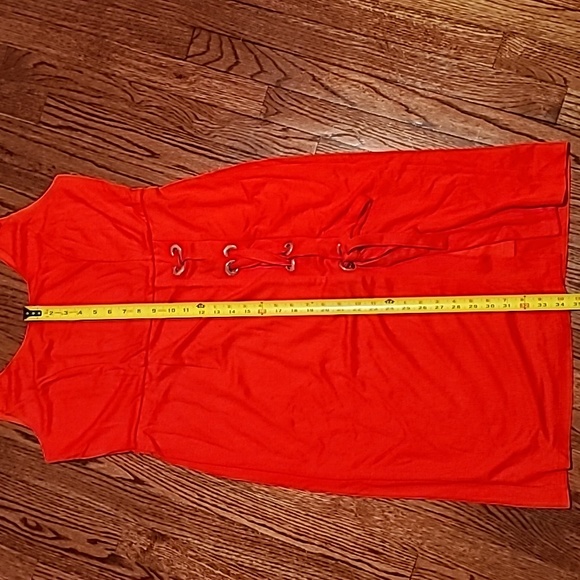 VENUS Vibrant orange grommet detail dress - Picture 10 of 10